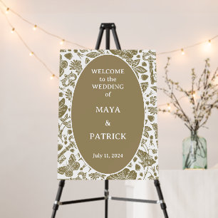Vintage Oval Welcome Wedding Sign