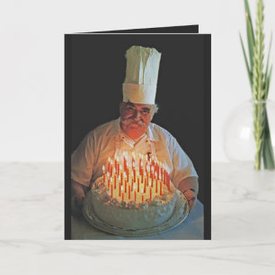 Vintage over the-hill candles birthday card