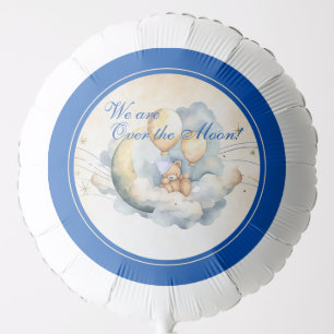 Vintage Over the Moon Baby Shower Balloon