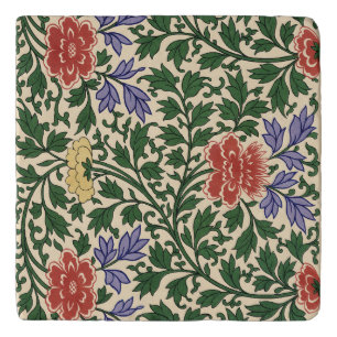 Vintage Owen Jones Chinoiserie Peony Pattern Trivet