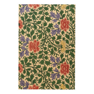 Vintage Owen Jones Chinoiserie Peony Pattern Wood Wall Art
