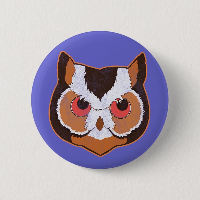 Vintage Owl Button (Front)