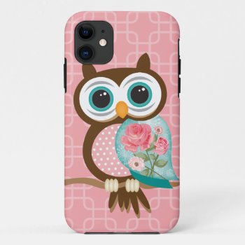 Vintage Owl Iphone 11 Case by JodisDesigns at Zazzle