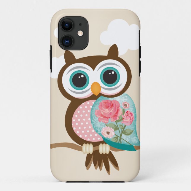 Vintage Owl Case-Mate iPhone Case (Back)