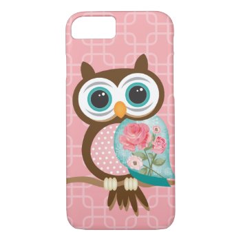 Vintage Owl Iphone 8/7 Case by JodisDesigns at Zazzle