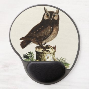 Vintage Owl Drawing Gel Mouse Pad by BluePress at Zazzle