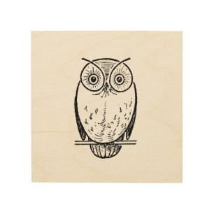 Vintage Owl Hoot Wood Wall Art