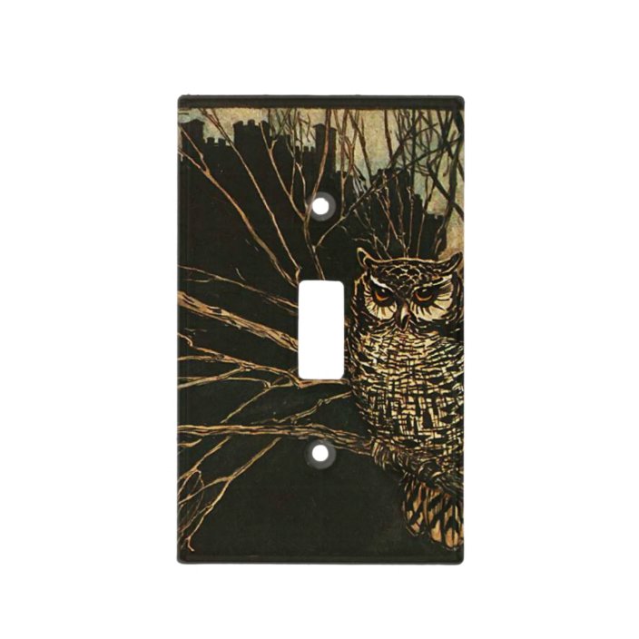 Vintage Owl In The Woods Light Switch Cover Zazzle Com