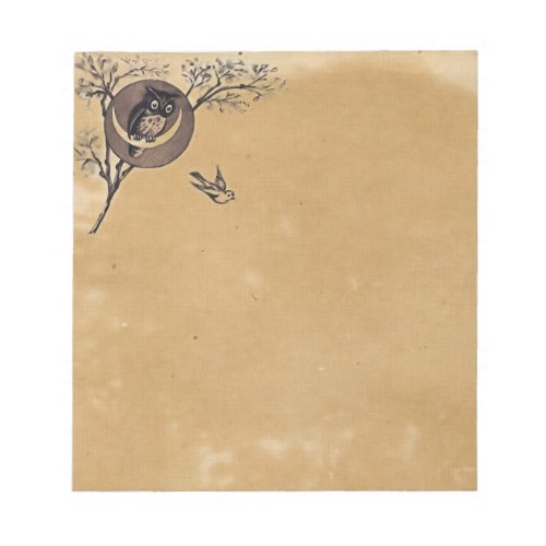 Vintage Owl Notepad