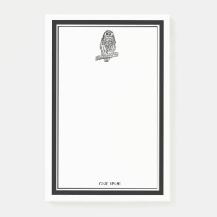 Vintage Owl on Branch #1 Post-it Notes