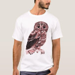 Vintage Owl T-shirt at Zazzle