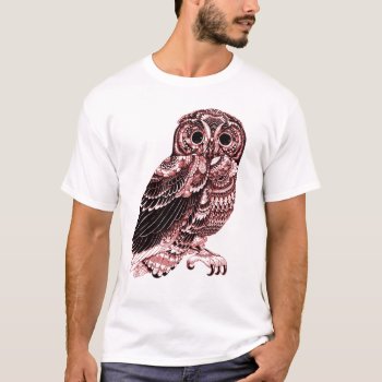 Vintage Owl T-shirt by GermanEmpire at Zazzle