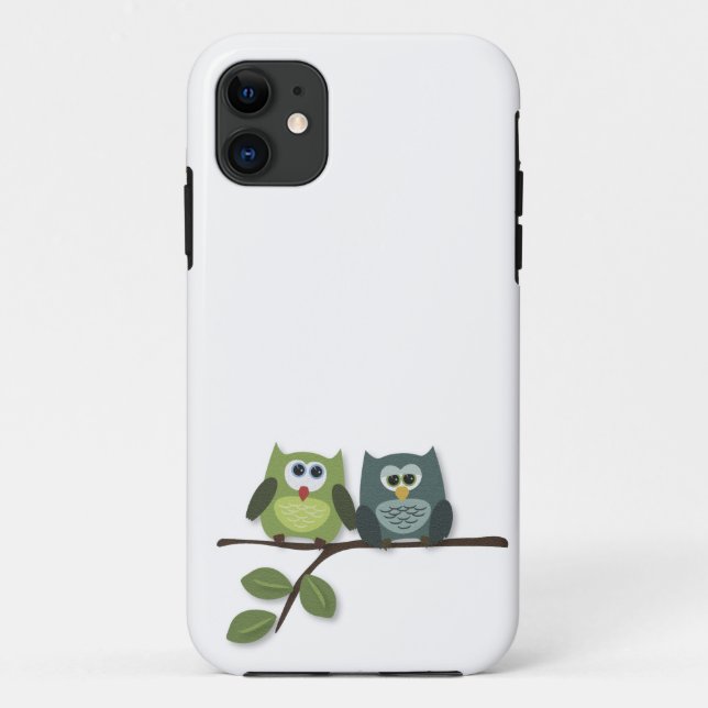 Vintage Owl Themed Phone Case (Back)