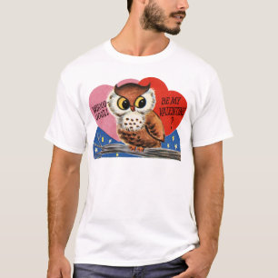 Vintage Owl Valentine T-Shirt