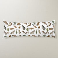 Vintage Owl Watercolor Forest Pattern