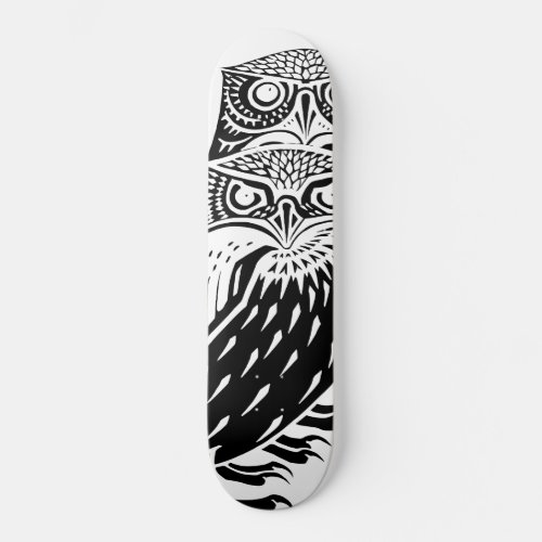 Vintage Owls   Skateboard