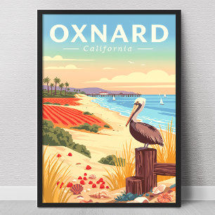 Vintage Oxnard California Poster
