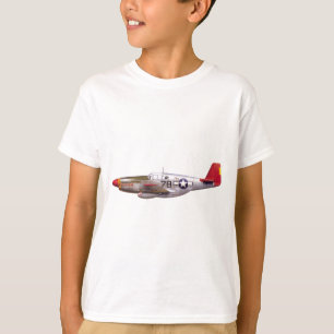 Vintage P-51 Mustang Tuskegee Airmen World War II T-Shirt