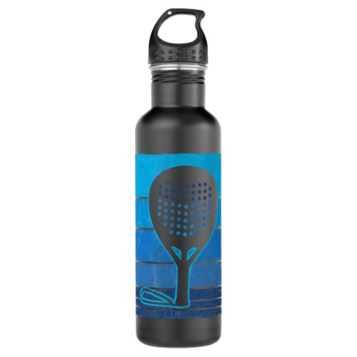 Vintage Paddle Racket Sport Pdel Player Padel Ten Stainless Steel Water Bottle