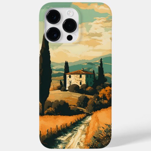 Vintage Paint Country Scene iPhone Case