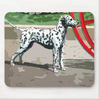 vintage painted dalmatian mouse pad