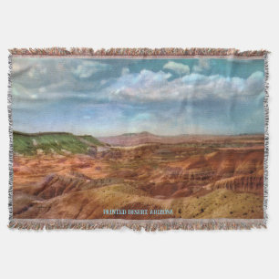 Vintage Painted Desert Throw Blanket