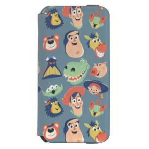 Vintage Painted Toy Story Characters iPhone 6/6s Wallet Case