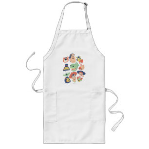 Vintage Painted Toy Story Characters Long Apron