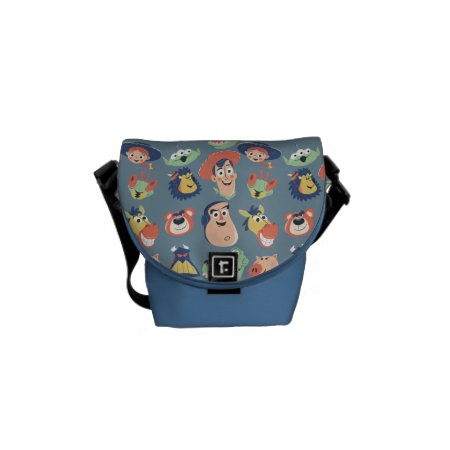 Vintage Painted Toy Story Characters Messenger Bag