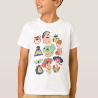 Vintage Painted Toy Story Characters T-Shirt