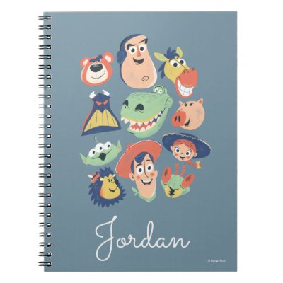 Vintage Painted Toy Story - Personalized Notebook