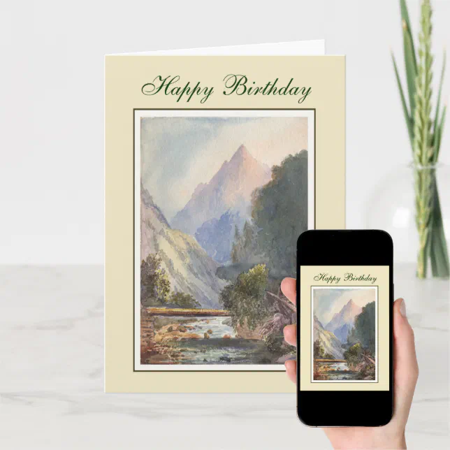 Vintage painting card | Zazzle