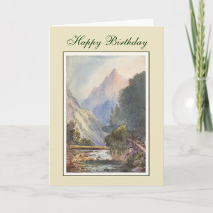 Vintage painting card