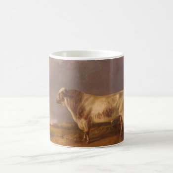 Vintage Painting Of A Shorthorn Bull Coffee Mug by DakotaInspired at Zazzle