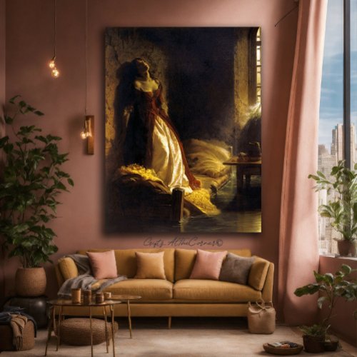 Vintage Painting Of Princess Tarakanova  Canvas Print