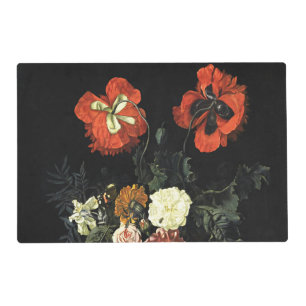 Vintage painting Still Life with Flowers  Placemat