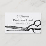 Vintage Pair Of Scissors Theme Business Card at Zazzle