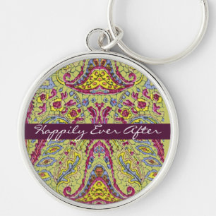 Vintage Paisley Keychain