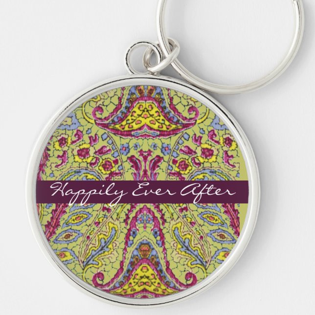 Vintage Paisley Keychain (Front)