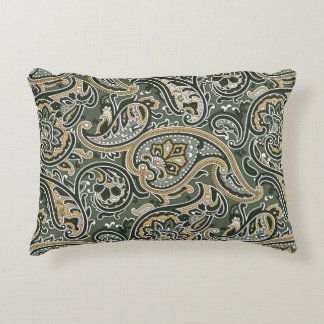 vintage Paisley oriental ethnic Pattern Seamless p Accent Pillow