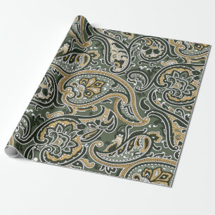 vintage Paisley oriental ethnic Pattern Seamless p Wrapping Paper