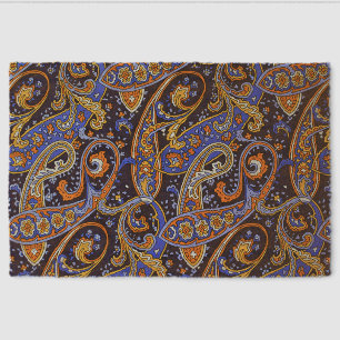 Vintage Paisley Pattern, Persian Floral Design Fiber Doormat