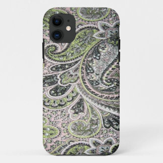 Vintage Paisley Pink Sage Case-Mate iPhone 5 11 Case