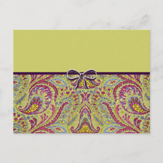 Vintage Paisley Postcard