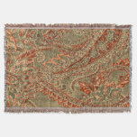 Vintage Paisley Rugs Throw Blanket