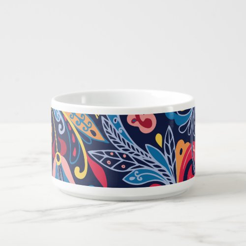 Vintage Paisley Seamless Pattern Design Bowl