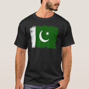 Vintage Pakistan Flag Pakistani Independence Day T-Shirt