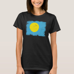 Vintage Palau Flag Palauan Independence Day T-Shirt