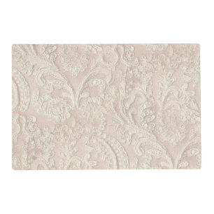 Vintage Pale Pink Lace Placemat