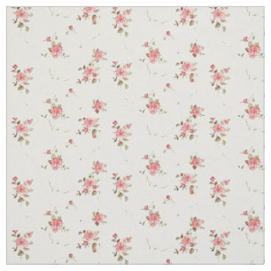 Vintage Pale Pink Rose Fabric